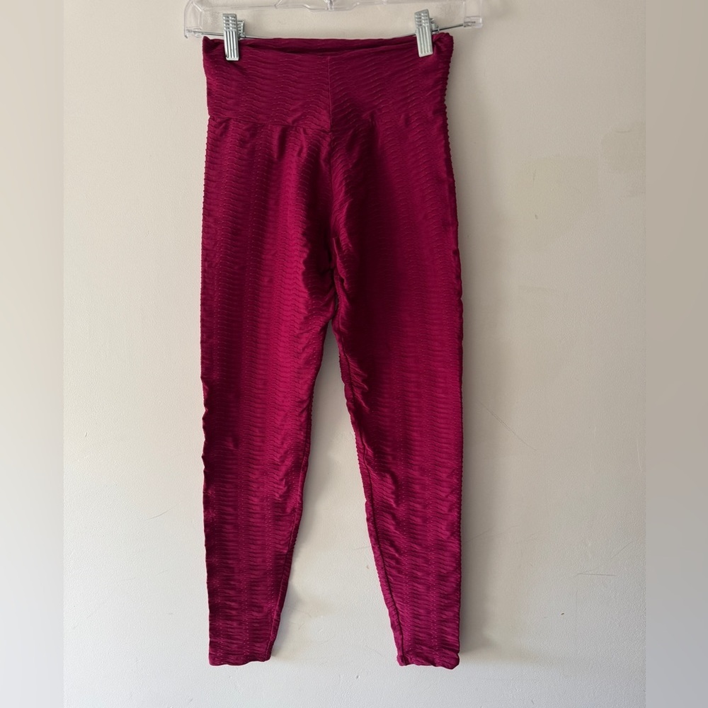 Booty By Brabants Original Texture Pink Red Leggings